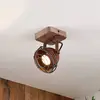 Image de Lindby spot Farovi, rouille, bois, ajustable, GU10