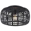 Image de Lindby Plafonnier Canyana à intensité variable (Traditionnel) en Marron Bois e. a. pour Salon & Salle manger (1 lampe,à E27), bois plafonnier lampe