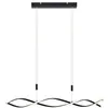 Image de Lindby LED Suspension Welina à intensité variable (Moderne) en Noir Métal e. a. pour Salon & Salle manger (1 lampe,à), lampe plafonnier suspension