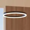 Image de Suspension LED Arcchio Albiona, noire, 1 anneau, Ø 40 cm