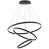 Image de Arcchio LED Suspension Albiona à intensité variable (Moderne) en Noir Métal (à 3 lampes,), lampe plafonnier suspension