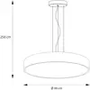Image de Arcchio Suspension LED Vanida, blanc, Ø 60 cm, up/down