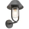 Image de Lucande Applique Exterieur Olinum à intensité variable (Moderne) en Noir Aluminium (1 lampe,à E27), Murale Luminaire Lampe Jardin Eclairage