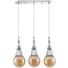 Image de Lucande Suspension Gesja à intensité variable (Moderne) en Argent Métal e. a. pour Salon & Salle manger (à 3 lampes, E27) Luminaire Lampe Plafond Plafonnier