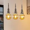 Image de Lucande Gesja suspension 3 lampes allongée chromée
