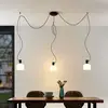 Image de Lucande Serina suspension, à 3 lampes, verre blanc
