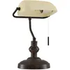 Image de Lindby Lampe à poser Profina (Antique, Classic) en Marron Métal e. a. pour Bureau (1 lampe,à E27) de bureau lampe