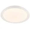 Image de Lindby LED Plafonnier Sleya à intensité variable (Moderne) en Blanc e. a. pour Salon & Salle manger (1 lampe,à), Eclairage Lampe Luminaire Plafond Eclerage