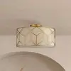 Image de Maytoni plafonnier Messina, Ø 43 cm, beige, lin