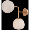 Image de Maytoni, applique murale Erich, laiton rosé, verre/métal, à 2 lampes