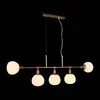 Image de Suspension Maytoni Erich, laiton rosé, verre/métal, à 5 lampes