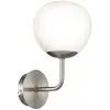 Image de Maytoni, applique murale Erich, couleur nickel, verre/métal, à 1 lampe