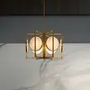 Image de Maytoni Marmo suspension en doré, à 6 lampes