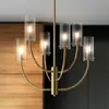 Image de Maytoni Arco suspension avec 6 abat-jour en verre