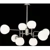 Image de Maytoni, suspension Erich, couleur nickel, verre/métal, à 8 lampes