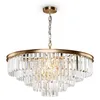 Image de MAYTONI DECORATIVE LIGHTING Lampe à Suspension Classique Revero, Cristaux, Métal et Verre, Style Moderne, Grand, Couleur Laiton, Ampoules Excl. E14 x12