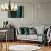 Image de Maytoni Fortano lustre à 8 lampes abat-jour verre