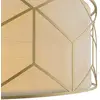 Image de Maytoni suspension Messina, Ø 45 cm, beige, lin