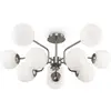 Image de Maytoni, plafonnier Erich, couleur nickel, verre/métal, à 10 lampes