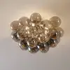 Image de Maytoni Plafonnier Balbo, abat-jour gris fumée, 13 lampes