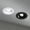 Image de Maytoni Lampe encastrable Akron, réglable, ronde, noire
