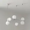 Image de Maytoni Suspension Ring, blanc/blanc, 6 lampes verre Ø 58 cm