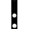 Image de Maytoni Ring suspension à 2 lampes noir/blanc