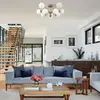 Image de Maytoni, plafonnier Erich, laiton rosé, verre/métal, à 10 lampes