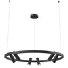 Image de MAYTONI Lampe à Suspension Série Satellite, Couleur Noir, Style Moderne, Avec les Spots, Structure en Métal, Forme Ronde. LED dont Lm : 3800 K : 3000