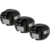 Image de vhbw 3X Batterie Compatible avec Metabo 00064000, 6.00064.50, 6.00059.51, 6.00063.50, 6.00059.50 Outil électrique (2100 mAh, NiMH, 4,8 V)