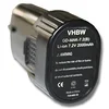 Image de vhbw Batterie Compatible avec Makita TD021D, TD021DSEX, TD021DS, TD021DZ, TD021DSW, TD021DZW Outil électrique (2000 mAh, Li-ION, 7,2 V)
