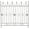 Image de CLP Côture De Jardin Mangold En Fer I Bordure D'extérieur 125 x 115 cm I Treillis décoratif, Couleur:vert antique