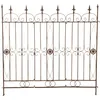 Image de CLP Côture De Jardin Mangold en Fer I Bordure D'extérieur 125 x 115 cm I Treillis décoratif, Couleur:Marron Antique