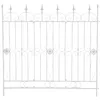 Image de CLP Côture De Jardin Mangold en Fer I Bordure D'extérieur 125 x 115 cm I Treillis décoratif, Couleur:Blanc