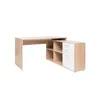 Image de Bureau dangle LONDON - Panneaux de particules - Décor chêne sonoma blanc - 136 x 75 x 139 cm