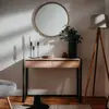 Image de Finori Table console Denver 44 Chêne artisanal et gris anthracite