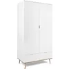Image de Armoire de chambre - GÖTEBORG 61 - Chêne sonoma / Blanc - 2 portes battantes - 90 x 55 x 180 cm
