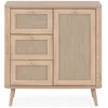 Image de Buffet 1 porte MALAYA coloris bois clair