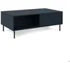 Image de Table basse - CARACAS 55A - Bleu marine - 2 tiroirs 2 niches - 110 x 40 x 60 cm