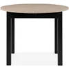 Image de Table ronde extensible 100 cm avec allonge NOHMA coloris noir