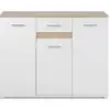 Image de Buffet 3 portes 1 tiroir MIGUEL coloris blanc