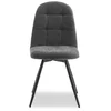 Image de Chaise en tissu JAX coloris gris