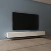 Image de Mai & Mai Meuble TV Armoire avec Soft-Close Table TV pour Le Salon Blanc Mat 300x40,2x30 cm TC002