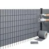 Image de Film pare-vue 35 m en PVC occultant pour clôture en panneau rigide double   Gris clair