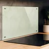 Image de Melko Écran de protection anti-projection en verre - Panneau de cuisinière - Verre trempé de sécurité de 6 mm - Fond mural avec matériel de fixation inclus., Verre, Transparent, 80 x 40 cm