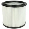 Image de vhbw 1x filtre plissé compatible avec Einhell Inox 1250, 1300 Plus, 1450 aspirateur - noir/blanc