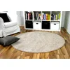 Image de Snapstyle Mona - Tapis à Poils Longs Rond - Velours - écru - 4 Tailles Disponibles
