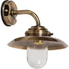 Image de Applique d'extérieur laiton verre antique IP64 terrasse balcon L: 30 cm E27 max 18W applique d'extérieur maritime résistante aux intempéries jardin KAVALA