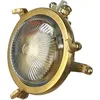 Image de Applique murale pour l'extérieur ronde en laiton de haute qualité hublot maritime IP44 premium D : 14 cm lampe de bateau lampe de bateau applique murale cour jardin éclairage extérieur