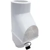 Image de Jardinion Récupérateur d'eau de pluie blanc 30,5 x 12 x 17,5cm, DN75-DN101